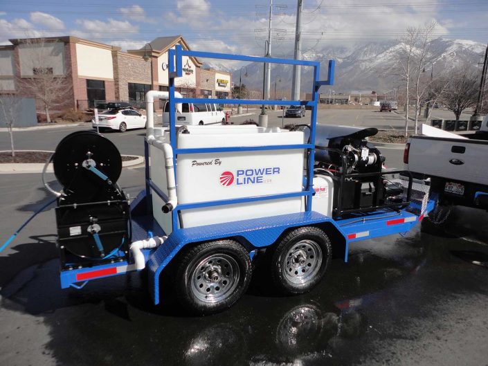 PowerWashTrailerBlue23HP Power Line Industries, Inc.