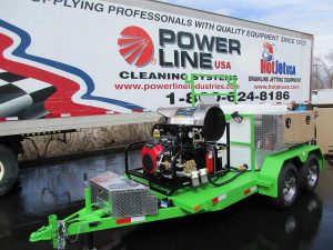 Power Wash Trailer Honda GX690 Green