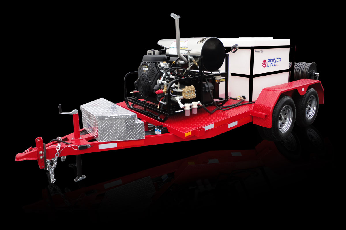 Power Wash Trailer System Package 35HP - Power Line Industries, Inc.