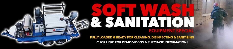 Soft Wash Trailer Power Wash Sanitizing System